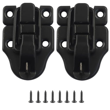 2-Pack Metal Toggle Latch, Black - color: Black