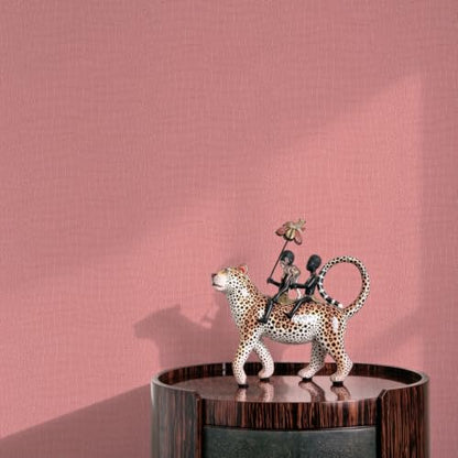 Zeeko Pink Coffee Crocodile Peel and Stick Wallpaper 17.3" x 118" - color: Pink, size: 17.3in x 9.8ft