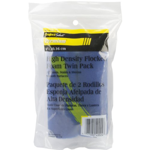 J.R. Edwards Flocked Foam Mini Roller, 4-Inch, 2-Pack