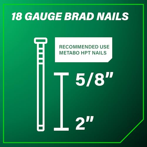 Metabo HPT Brad Nailer, Pneumatic, 18 Gauge, NT50A5