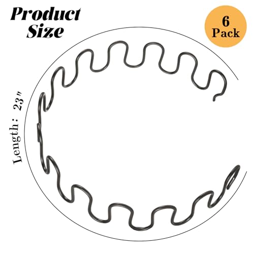 6 Pack 23" Sofa Chair Upholstery Spring Replacement for Furniture Sofa Couch Recliner Chair Glider Rocker