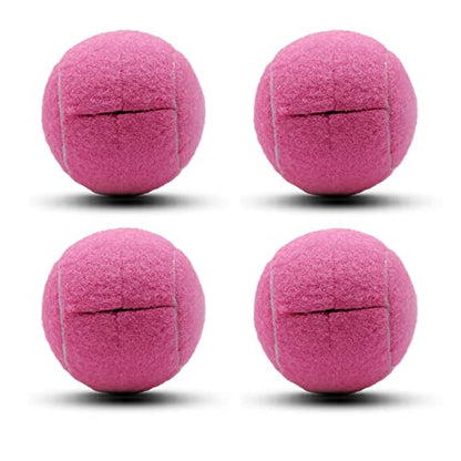 Precut Tennis Balls for Walker and Furniture Legs,4 Pack - color: Pink, size: 4 Pack