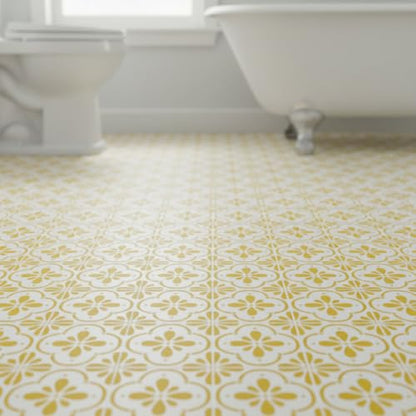 2-Pack 12" x 12" Large Reusable Floor Tile Stencils for Painting, Boho