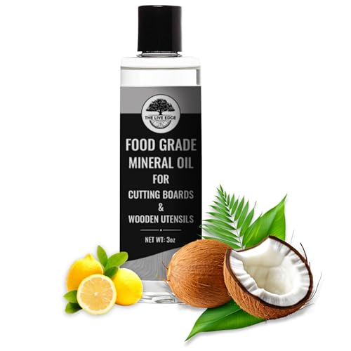 3oz Food Grade Mineral Oil for Wood Cutting Board and Wooden Cooking Utensils, Wood Conditioner, Butcher Block Oil, Food Safe Cutting Board Conditioner - size: 3 Ounce