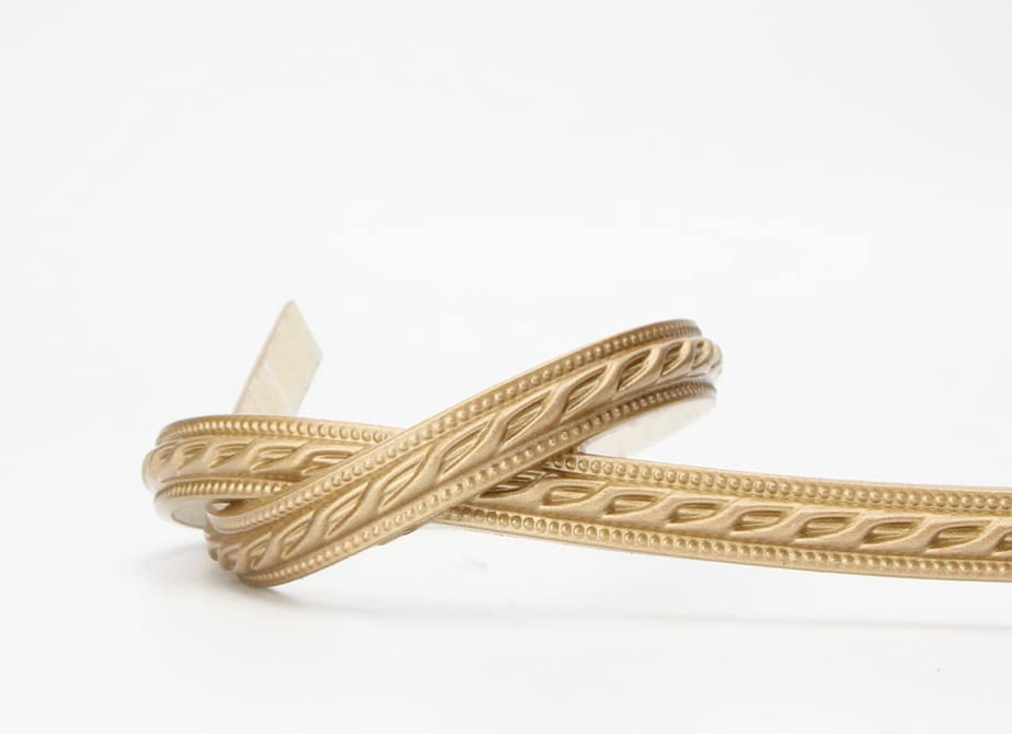 Flexible Molding Trim for Wall, Mirror, Cabinet Edge Moulding 1/2" X 120", 0.3" Thickness,Self-Adhesive,Champagne Gold - size: 1/2 inch