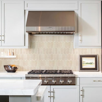 Vamos Tile Thicker Peel and Stick Backsplash Tile,Pinkish Beige,10-Sheet - color: Pinkish Beige With Beige Grout