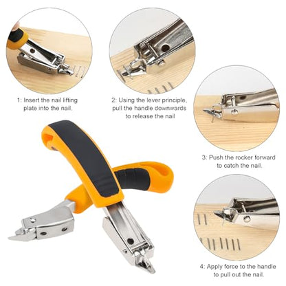 Canvas Stretcher Pliers, Professional a Set of Staple Remover and Tack Puller, Heavy Duty Canvas Stretcher with 4-3/4" Wide Grip for Framing, Upholstery