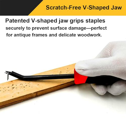 Staple Remover,Heavy Duty Staple Remover,Upholstery Stapler Puller Lifter Tool for Carpet,Wood,Hardwood Floors,Construction,Furniture