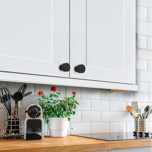 4 Pack Dresser Knobs Black Cabinet Knobs, Kitchen Drawer knobs - color: Black, size: 4 Pack