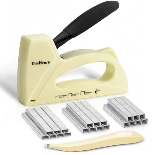 Light Duty Staple Gun for Wood, Upholstery Staple Gun for Classroom - color: Off-white