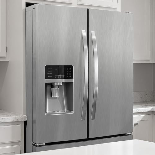 Silver Stainless Steel Contact Paper for Countertops Cabinets - color: Silver, size: 15.7" x 196"