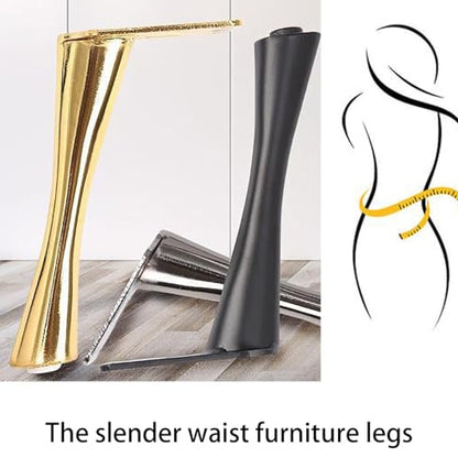 6 Inch Furniture Legs Heavy Duty Metal Furniture Feet Gold Sofa/Cabinet/Table Legs 6 Inch Cabinet Legs Set of 4 Couch Feet Replacement for Dresser (Gold)