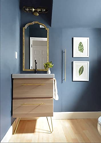 Dimoon 118''x17.7'' Blue Peel and Stick Wallpaper Contact Paper Modern Self Adhesive Wall Paper Removable Renter Friendly Textured Solid Color Shelf Cabinet Vinyl Roll (118''x17.7'',Blue Grey) - color: Blue Grey, size: 17.7" x 118"