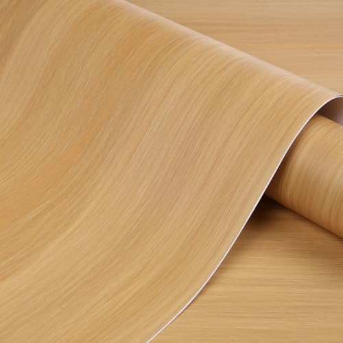 ICOOP Light Natural Oak Wood Grain Peel and Stick Contact Paper 15.8"×276" - color: Oak Wood, size: 15.8" x 276"