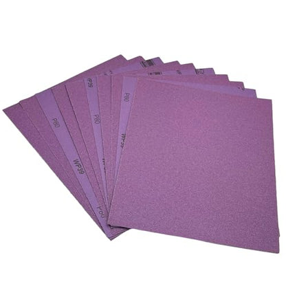 80 Grit Wet Dry Sandpaper, 10pcs 9 x 11 Inch Sanding Sheets - style: Grit 80