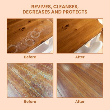 Shadazzle Natural Wood Restorer, All-in-One Solution Polish Cleaner 500ml