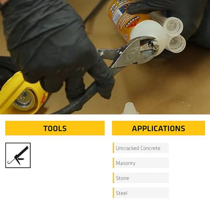 SIKA AnchorFix-2 Super Strength Anchoring Adhesive - Two-Component System for Threaded Rods in Concrete, 10.1 fl. oz - Fast Curing, Solvent-Free, High Load Capacity - style: Anchoring Adhesive