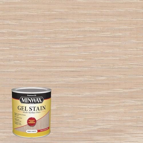 Minwax Semi-Transparent Simply White Oil-Based Gel Stain 1 qt