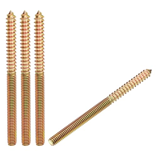 8pcs Hanger Bolts 5/16"-18x4-1/2 Colored Zinc Coated - color: Colored, size: 5/16"-18x4-1/2"