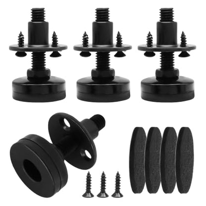 LALOFE Furniture Leveling Feet, 3/8"-16 Thread, 2.2 Inch, 4 Pack - size: SHORT, 4 Pack