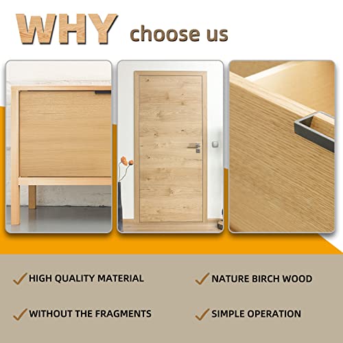 GSCIT Club Birch Edge Banding, 1 inch x 250ft roll of Veneer Edge Banding Preglued Flexible, Real Wood Tape Banding - color: Birch, size: 1"x 250ft