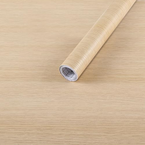 Arthome 16.5" x120''Peel and Stick Oak Wood Contact Paper Self-Adhesive Wall Paper,Decorative Vinyl Film for Countertop, Cabinets, Shelf, Drawer Liner,Easy to Clean Removable Wall Covering - color: Oak Wood, size: 16.5" x 120"