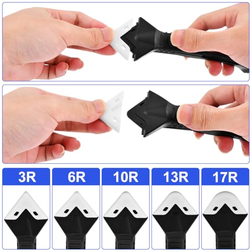 Silicone Caulking Tool Kit, 3 in1 Caulk & Grout Remover Tool