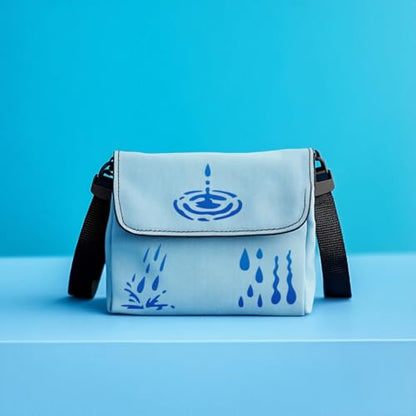 Water Drop Stencil, Rain Drop Reusable Painting Template - style: Water Drops
