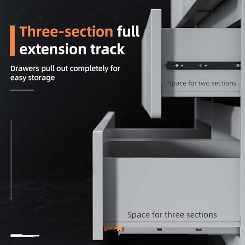 15” Undermount Drawer Slides Soft Close 100 lbs with Bracket 6 Pair - color: 6 Pair, size: 15 Inch