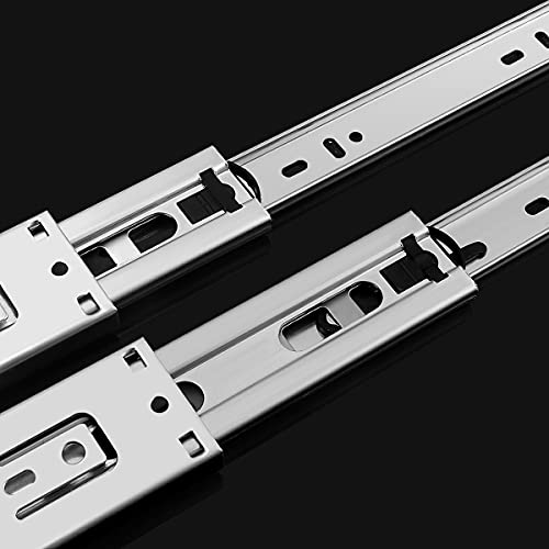 22-Inch Heavy Duty Full Extension Drawer Slides, Ball Bearing Soft Closing Drawer Rails Runners 6Pair (12 Pieces)