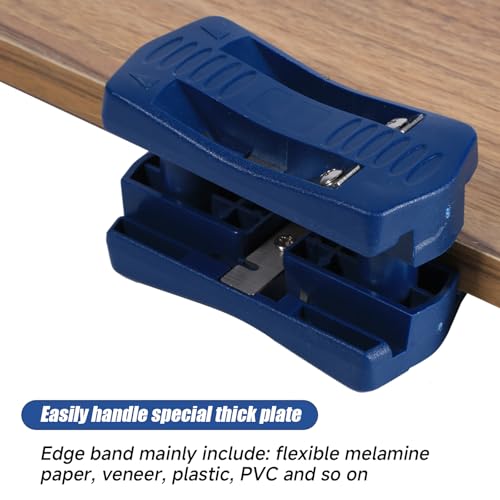 Banding Trimmer, Portable Manual Tail Trimming Woodworking Tool, Manual Wood Banding Trimming Machine Set, Double Banding Cutter Accessory for Furniture Cabinet Decoration