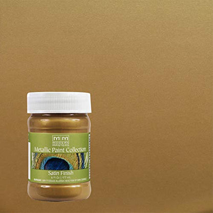 Modern Masters Satin Brass Metallic Paint - color: Satin Brass, size: 6 Fl Oz (Pack of 1)