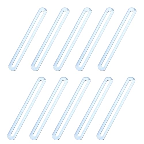 SUPERFINDINGS 10Pcs Flat Mending Plate Steel Repair Bracket 6.14 Inch Length Adjustable Bracket Furniture Connecting Plate for Chair Leg Repair Wood Furniture Bracket,Stainless Steel Color - color: Stainless Steel Color