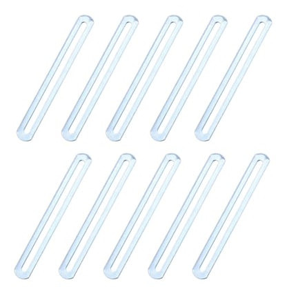 SUPERFINDINGS 10Pcs Flat Mending Plate Steel Repair Bracket 6.14 Inch Length Adjustable Bracket Furniture Connecting Plate for Chair Leg Repair Wood Furniture Bracket,Stainless Steel Color - color: Stainless Steel Color