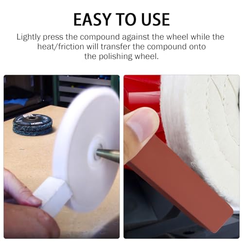 Buffing Polishing Cutting Compounds 12 Oz. Kit - Green Fine/White Medium/Red Coarse - 3 Pack - size: 12 Oz