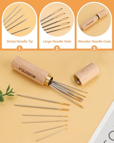 Upholstery Repair Kit Professional Heavy Duty Sewing Kit with Blue Threads