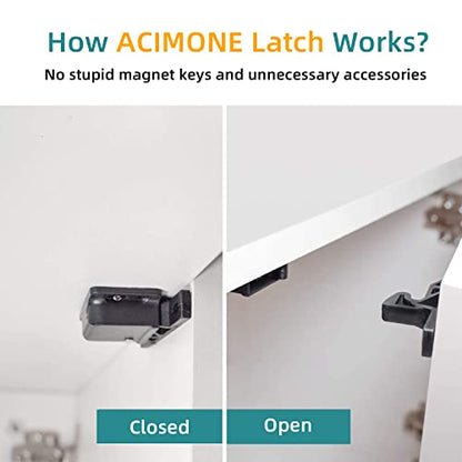 RV Drawer Latches and Catches, 4 Pack RV Cabinet Door Latches and Catches