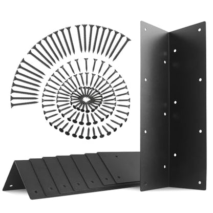 Set of 8 Raised Garden Bed Corner Brackets with Screws for 20"-24" Bed