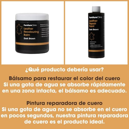 Furniture Clinic Leather Easy Restoration Kit, Dark Brown, 4 Piece - color: Dark Brown, size: Easy Kit