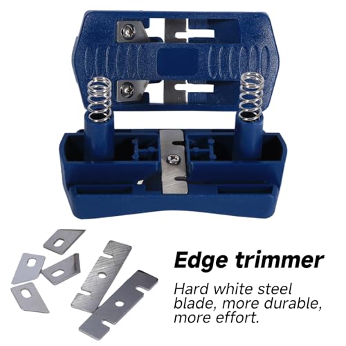 Banding Trimmer, Portable Manual Tail Trimming Woodworking Tool, Manual Wood Banding Trimming Machine Set, Double Banding Cutter Accessory for Furniture Cabinet Decoration