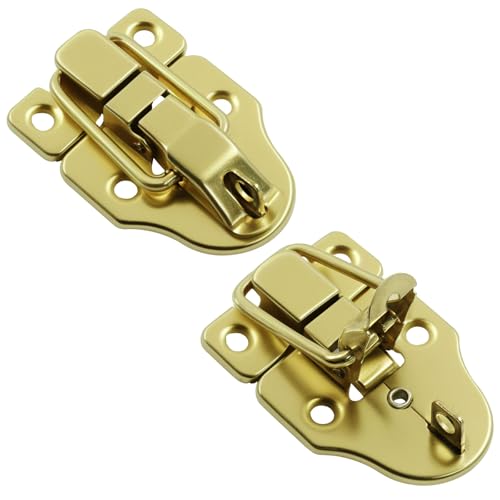 2-Pack Metal Toggle Latch, Gold - color: Gold
