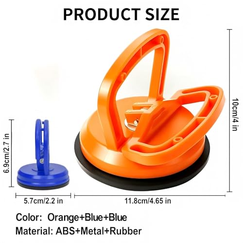 Dent Puller Suction Cup Kit, Dent Remover, (1 Orang+2 Blue)