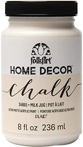 FolkArt Home Décor Chalk Finish Acrylic Paint, 8oz, 8 ounce, Milk Jug - color: Milk Jug