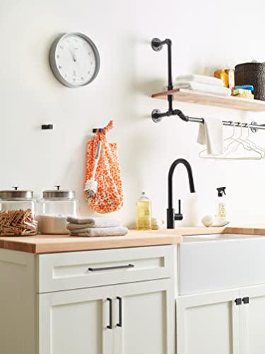 Amerock 8-13/16" Monument Matte Black Drawer Pull - color: Matte Black, size: 8-13/16 Inch (224 mm) Center-to-Center