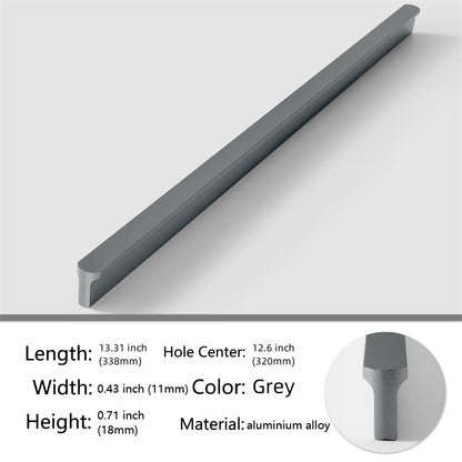 5 Pack Grey Cabinet Pulls - Kitchen Hardware Handles for Dresser Drawers -T Shape Cabinet Hardware (13.31 inch,Grey) - color: Gray, size: 13.31 inch