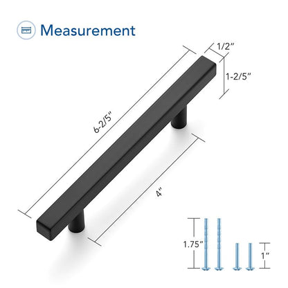 Ravinte 30 Pack Matte Black Cabinet Pulls, 4 in Kitchen Pulls for Cabinet - size: 4 IN HOLE CENTER