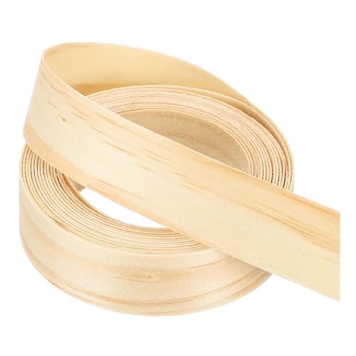 PATIKIL Pine Edge Banding, 3/4 Inch x 10 ft Wood Veneer Tape Pre-glued Flexible Plywood Edge Banding with Hot Melt Adhesive for Furniture Restoration - color: Pine, size: 3/4 Inch x 10 ft