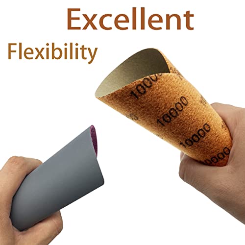 6 Inch 10000 Grit Wet Dry Sandpaper，10 PCS Hook and Loop Sanding Discs - style: Grit 10000