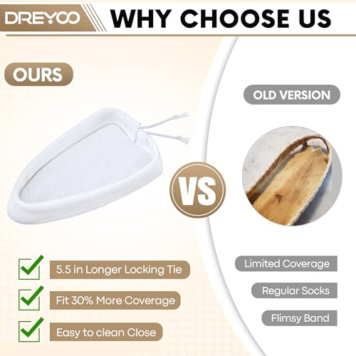 Dreyoo 6 Pack Cotton Sock for Sealing Iron, Cotton Sock Compatible with Hangar 9 Digital Sealing Iron, Heat Resistant Cover for Model Airplane Accessory, RC Model Covering Tool