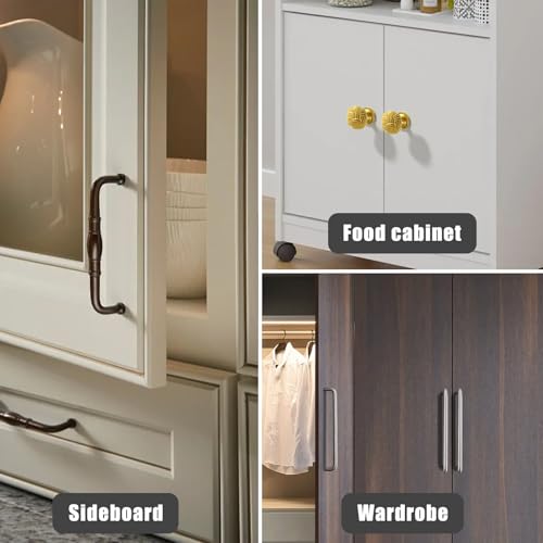 110-Degree Cabinet Door Hinges - Replacement for Blum Compact 33 Self-Closing Hinges, Adjustable Screw-On Design for Open-Side/Standard Cabinets, Soft-Close Durable Steel (Sliver, 4 Pack) - size: 4 Pack